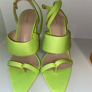 Neon green PLT heels